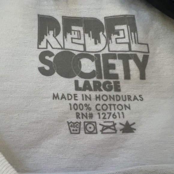 🔥"HOUSTON I'VE GOT PROBLEMS" REBELS & NOMADS WHITE MEN'S COTTON TEE NWT SIZES - Picture 8 of 11